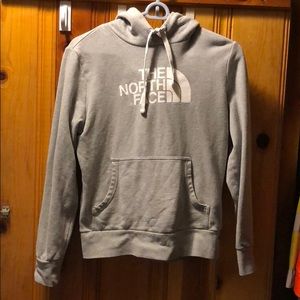 Grey north face sweatshirt